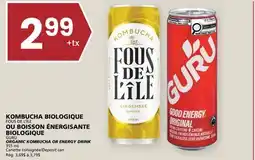 Rachelle-Bery Grocery FOUS DE L'ÎLE GURU ORGANIC KOMBUCHA OR ENERGY DRINK offer