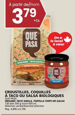 Rachelle-Bery Grocery QUE PASA ORGANIC TACO SHELLS, TORTILLA CHIPS OR SALSA offer