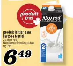 Marché Richelieu PRODUIT LAITIER SANS LACTOSE NATREL | NATREL LACTOSE FREE DAIRY PRODUCT offer