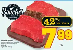 Marché Richelieu BIFTECKS FRANÇAIS | FRENCH STYLE STEAKS offer