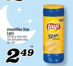Marché Richelieu CROUSTILLES STAX LAY'S | LAY'S STAX POTATO CHIPS offer