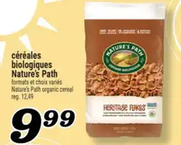 Marché Richelieu CÉRÉALES BIOLOGIQUES NATURE'S PATH | NATURE'S PATH ORGANIC CEREAL offer