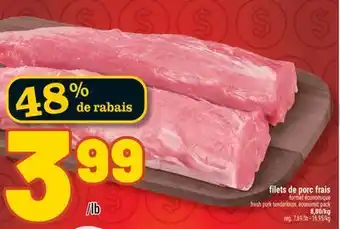 Marché Richelieu FILETS DE PORC FRAIS | FRESH PORK TENDERLOINS offer