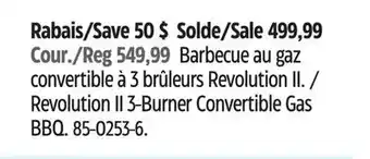 Canadian Tire Coleman Revolution II 3-Burner Convertible Gas BBQ offer