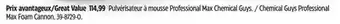 Canadian Tire Chemical Guys Professional Max Foam Cannon offer