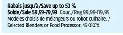Canadian Tire Nutribullet Selected Blenders or Food Processor offer
