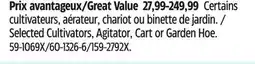Canadian Tire Selected Cultivators, Agitator, Cart or Garden Hoe offer