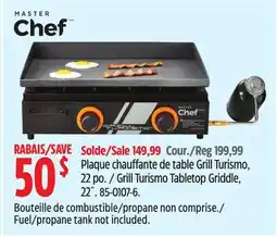 Canadian Tire Master Chef Grill Turismo Tabletop Griddle offer