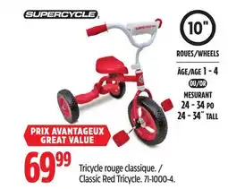 Canadian Tire Supercycle Classic Red Tricycle offer