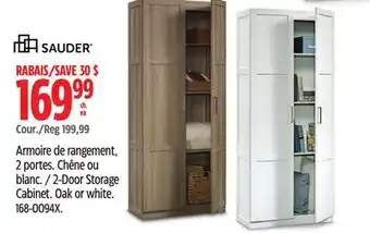 Canadian Tire Sauder 2-Door Storage Cabinet offer