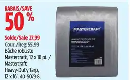 Canadian Tire Mastercraft Heavy-Duty Tarp, 12 x 16´ offer