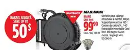 Canadian Tire MAXIMUM 40´ Retractable Mountable Cord Reel offer