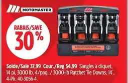 Canadian Tire 3000-lb Ratchet Tie Downs, 14´, 4-Pk offer