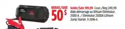 Canadian Tire Eliminator 2500A Lithium Jump Starter offer