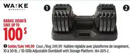 Canadian Tire WA KE Athletic 10-50lb Adjustable Dumbbell with Storage Platform offer