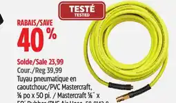 Canadian Tire Mastercraft 3⁄8˝ x 50´ Rubber/PVC Air Hose offer