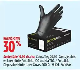 Canadian Tire Forcefield Disposable Nitrile Latex Gloves, 100-Ct. M-XXL offer