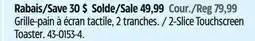Canadian Tire Oster 2-Slice Touchscreen Toaster offer