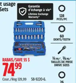 Canadian Tire Mastercraft General Use Socket Sets offer