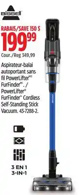 Canadian Tire Bissell PowerLifter FurFinder Cordless Self-Standing Stick Vacuum offer