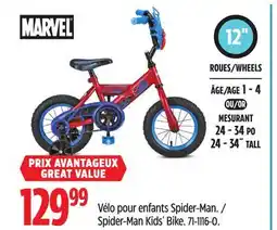 Canadian Tire MARVEL Spider-Man Kids' Bike offer