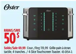 Canadian Tire Oster 4-Slice Touchscreen Toaster offer
