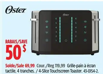 Canadian Tire Oster 4-Slice Touchscreen Toaster offer