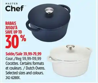 Canadian Tire Master Chef Dutch Ovens offer