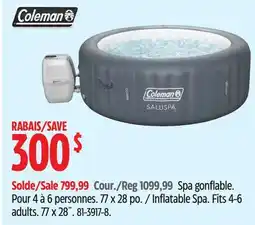 Canadian Tire Coleman Inflatable Spa offer