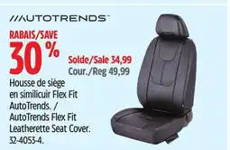 Canadian Tire AutoTrends Flex Fit Leatherette Seat Cover offer