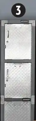Canadian Tire 3-Door Locker with Shelves offer