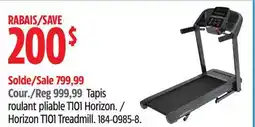 Canadian Tire Horizon T101 Treadmill offer