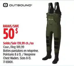 Canadian Tire Outbound Neoprene Chest Waders offer