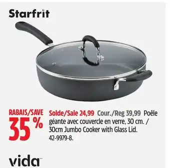 Canadian Tire Starfrit 30cm Jumbo Cooker with Glass Lid offer