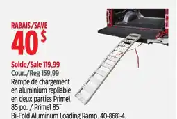 Canadian Tire Prime1 85˝ Bi-Fold Aluminum Loading Ramp offer