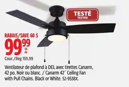 Canadian Tire Canarm 42˝ Ceiling Fan with Pull Chains offer