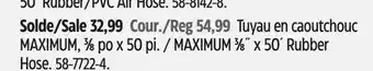 Canadian Tire MAXIMUM 3⁄8˝ x 50´ Rubber Hose offer
