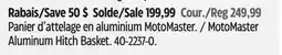 Canadian Tire MotoMaster Aluminum Hitch Basket offer