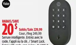 Canadian Tire Yale Smart Lock offer