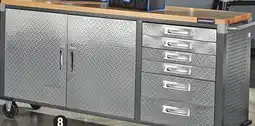 Canadian Tire Mastercraft 72˝ Extra-Wide Rolling Cabinet with Butcher-Block Top offer