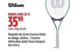 Canadian Tire Wilson Essence Airlite Alloy Adult Tennis Racquet offer