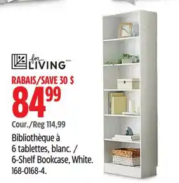 Canadian Tire 6-Shelf Bookcase, White offer