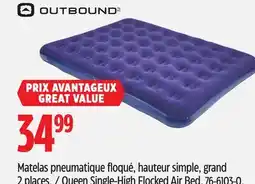 Canadian Tire Outbound Queen Single-High Flocked Air Bed offer