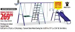 Canadian Tire SPORTSPOWER Sunset Slam Metal Swing Set offer