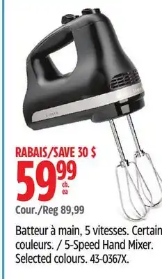 Canadian Tire KitchenAid 5-Speed Hand Mixer offer