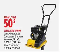 Canadian Tire 79cc Gas Plate Compactor, 11,000N offer