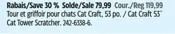 Canadian Tire Cat Craft 53 Cat Tower Scratcher offer