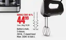 Canadian Tire Braun 5-Speed Hand Mixer 250W offer