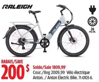 Canadian Tire Raleigh Anton Electric Bike offer
