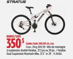 Canadian Tire Stratus Parallax Dual Suspension Mountain Bike, 27.5˝ or 29˝ offer